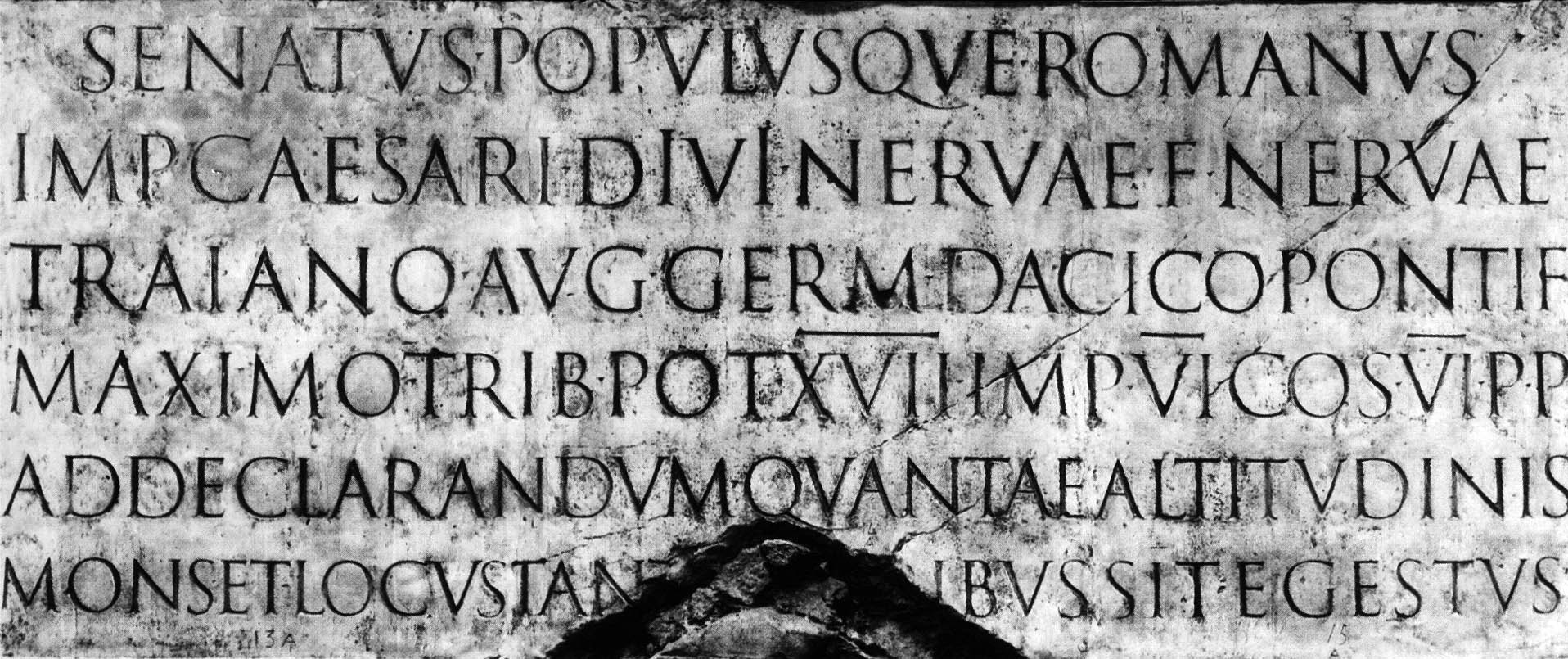 Inscription on Trajan’s Column